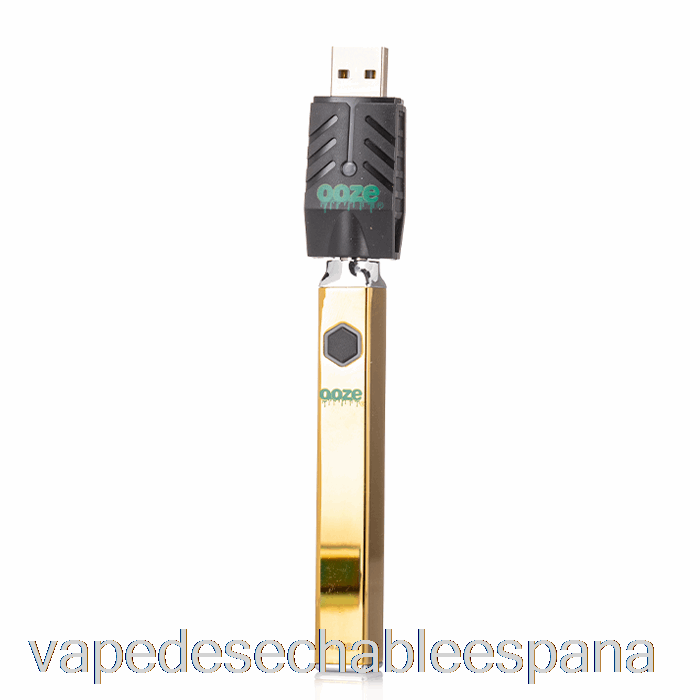 Vape Desechable España Ooze Quad Flex Temp 500mah Bateria Oro